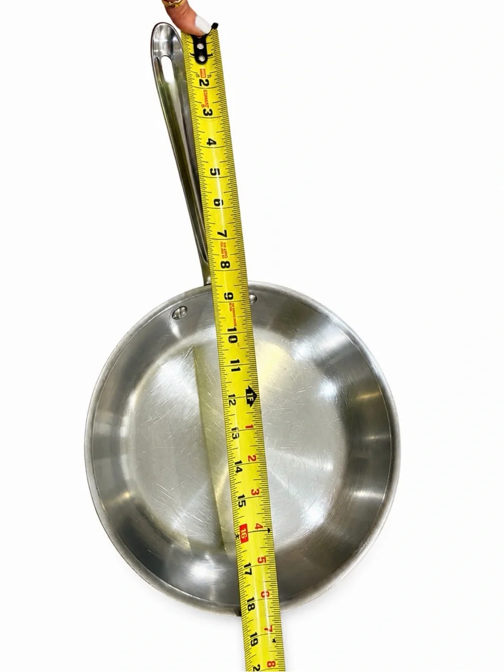 All-Clad 11” Stainless Steel Fry Pan Skillet Made USA Tri-Ply No Lid Induction